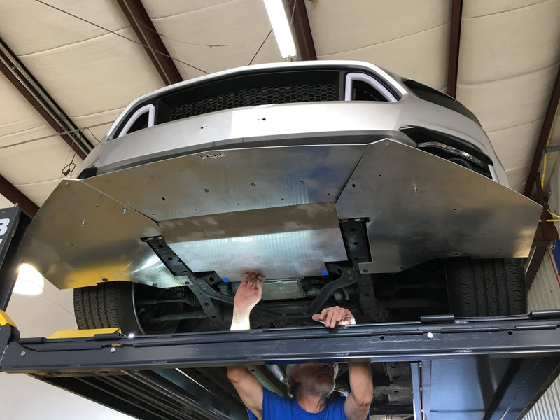 Load image into Gallery viewer, Ford Mustang (2015-2017) Front Splitter V1 + Under Tray - FSPE