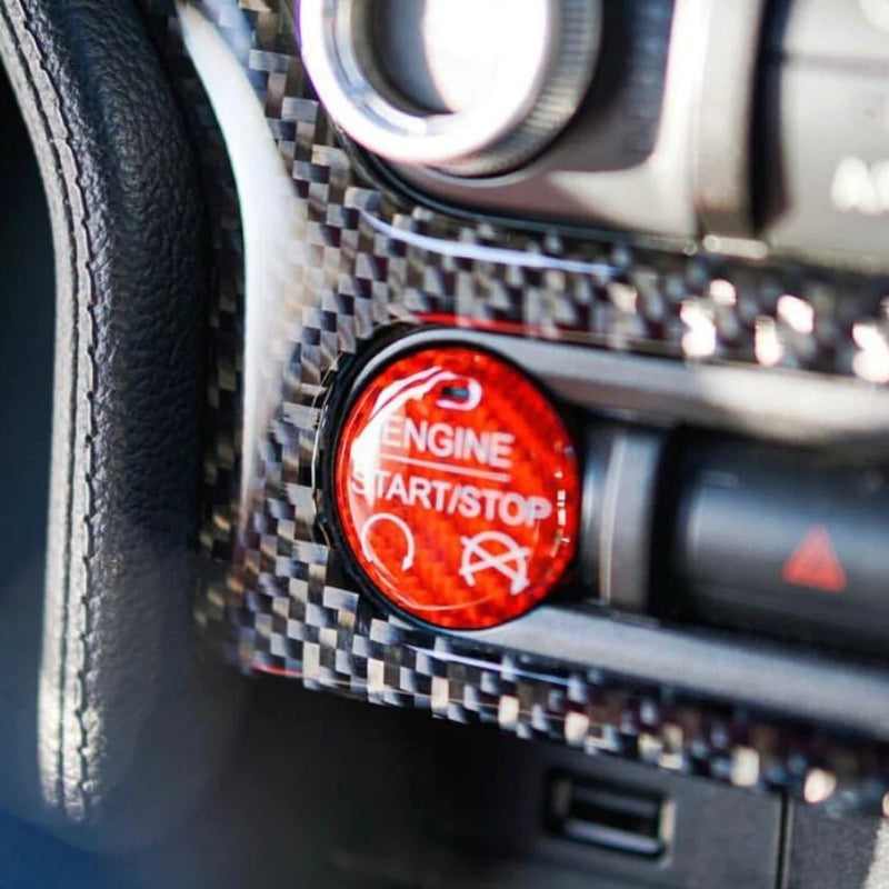 Load image into Gallery viewer, Ford Mustang (2015-2023) Carbon Fiber Engine Start/Stop Overlay Trim - FSPE