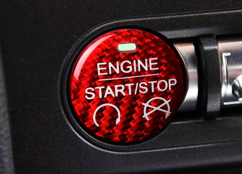 Load image into Gallery viewer, Ford Mustang (2015-2023) Carbon Fiber Engine Start/Stop Overlay Trim - FSPE
