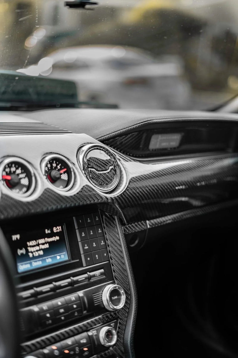 Load image into Gallery viewer, Ford Mustang (2015-2023) Carbon Fiber Full Dashboard Set Kit - FSPE