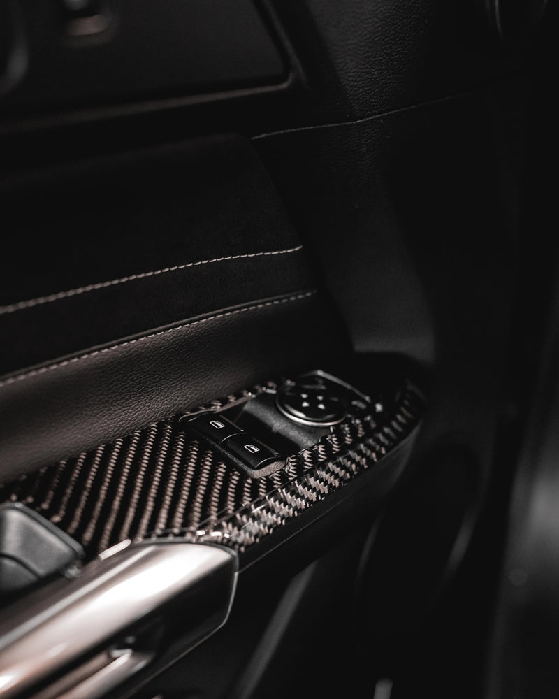 Load image into Gallery viewer, Ford Mustang (2015-2023) Carbon Fiber LHD Window Control Panel Trim - FSPE