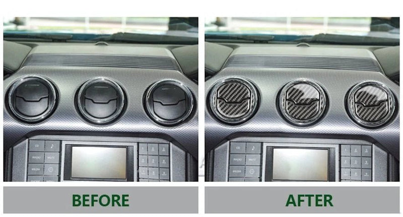 Load image into Gallery viewer, Ford Mustang (2015-2023) Carbon Fiber Mid Air Vent Outlet Trim - FSPE