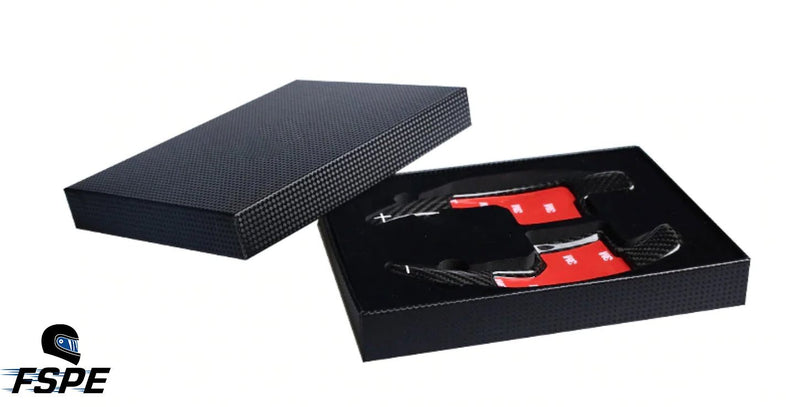 Load image into Gallery viewer, Ford Mustang (2015-2023) Carbon Fiber Paddle Shifters Trim - FSPE