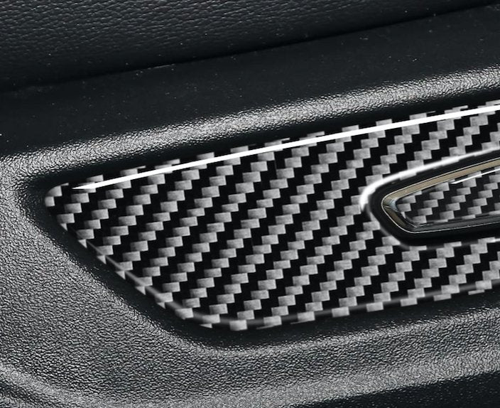 Load image into Gallery viewer, Ford Mustang (2015-2023) Carbon Fiber Seat Function Control Trim - FSPE