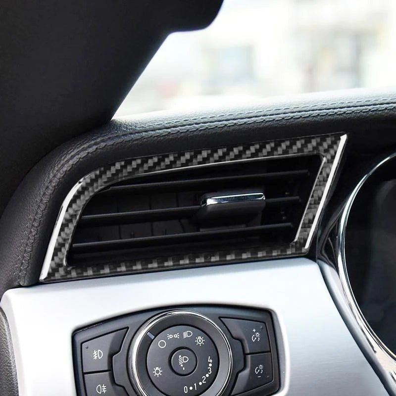 Load image into Gallery viewer, Ford Mustang (2015-2023) Carbon Fiber Side AC Outlet Trim - FSPE