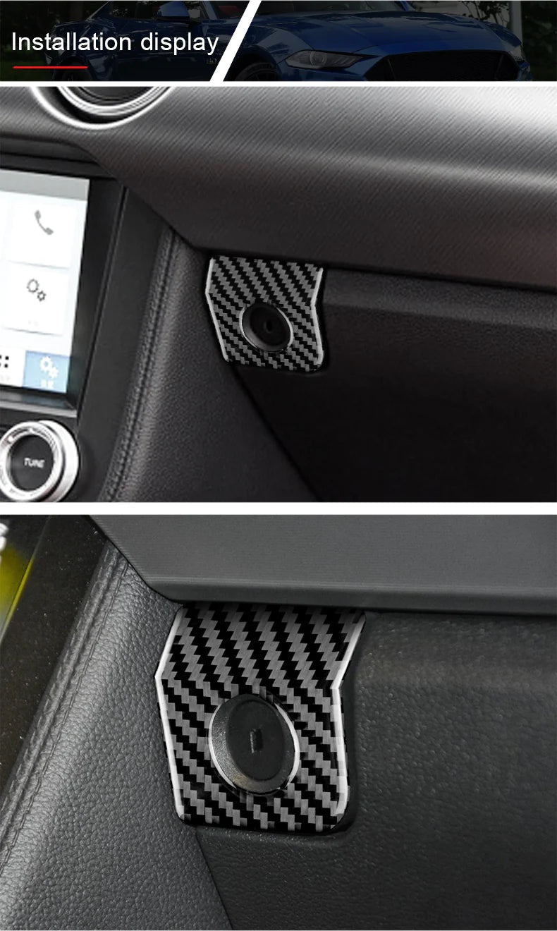Load image into Gallery viewer, Ford Mustang (2015-2023) Carbon Fiber Storage Box Kit Trim - FSPE