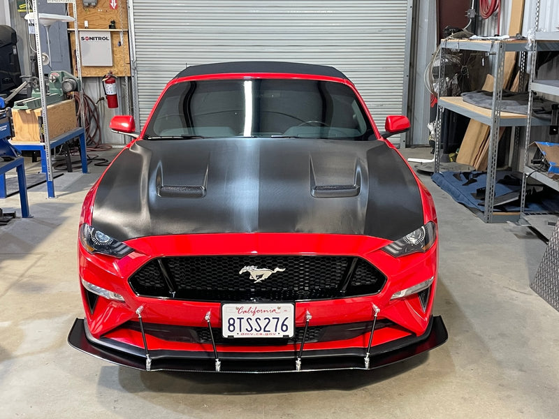 Load image into Gallery viewer, Ford Mustang (2018-2021) Front Splitter V1 Chassis Mounted - FSPE