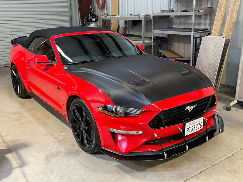 Load image into Gallery viewer, Ford Mustang (2018-2021) Front Splitter V1 Chassis Mounted - FSPE