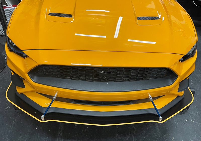 Load image into Gallery viewer, Ford Mustang (2018-2021) Front Splitter V2 Chassis Mounted - FSPE