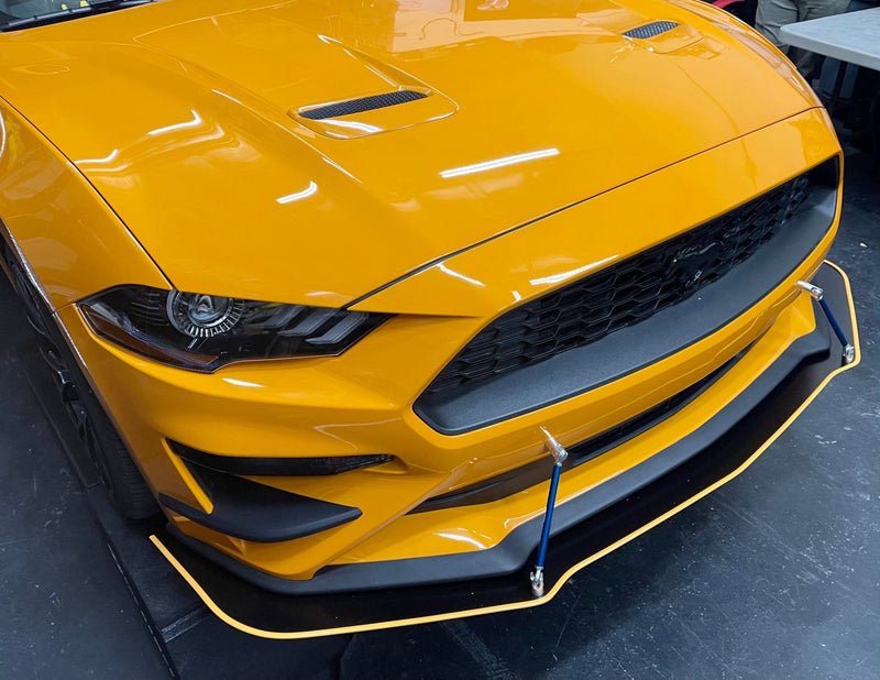 Load image into Gallery viewer, Ford Mustang (2018-2021) Front Splitter V2 Chassis Mounted - FSPE