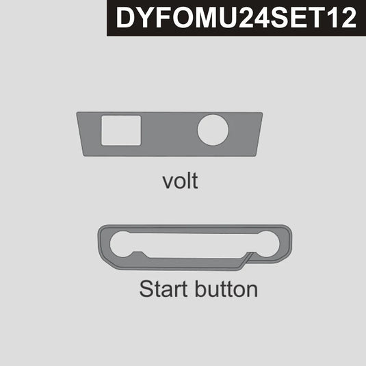 Ford Mustang S650 2024+ Carbon Fiber 12Volt & Start Button Trim - FSPE