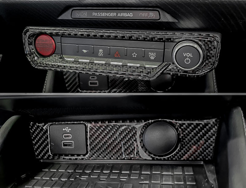 Load image into Gallery viewer, Ford Mustang S650 2024+ Carbon Fiber 12Volt & Start Button Trim - FSPE