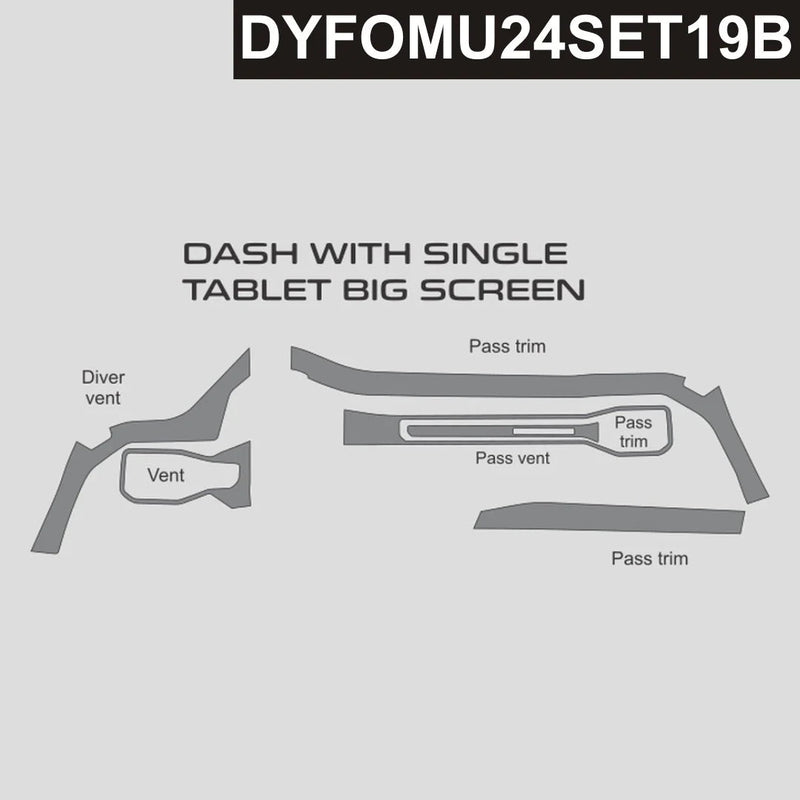 Load image into Gallery viewer, Ford Mustang S650 2024+ Carbon Fiber Driver And Passenger Trims - FSPE