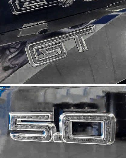 Load image into Gallery viewer, Ford Mustang S650 2024+ Carbon Fiber Exterior Logo Performance Package Kit - FSPE