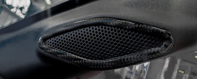 Load image into Gallery viewer, Ford Mustang S650 2024+ Carbon Fiber Front Pillars Speakers Trim - FSPE
