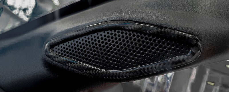 Load image into Gallery viewer, Ford Mustang S650 2024+ Carbon Fiber Front Pillars Speakers Trim - FSPE