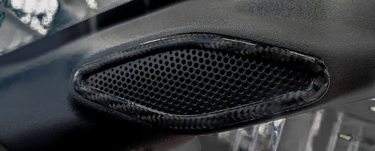 Ford Mustang S650 2024+ Carbon Fiber Front Pillars Speakers Trim - FSPE