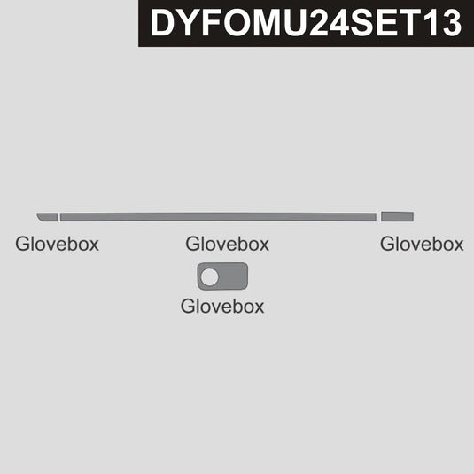 Ford Mustang S650 2024+ Carbon Fiber Glove Box Line And Handle Trim - FSPE