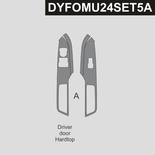 Ford Mustang S650 2024+ Carbon Fiber LHD Window Control Panel Trim kit - FSPE