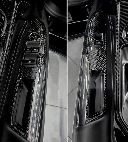 Ford Mustang S650 2024+ Carbon Fiber LHD Window Control Panel Trim kit - FSPE