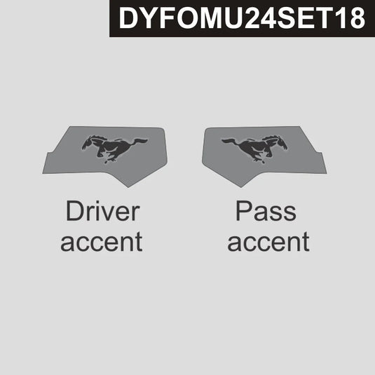 Ford Mustang S650 2024+ Carbon Fiber Side Panel Overlay Trim - FSPE