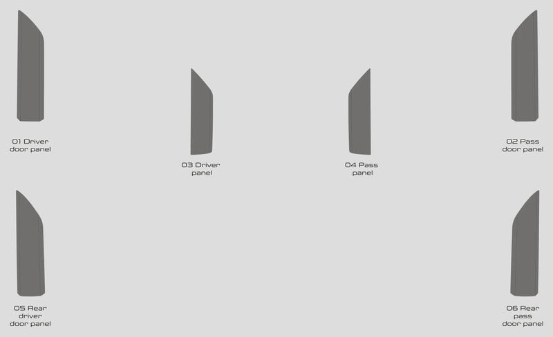 Load image into Gallery viewer, GMC Sierra 1500 Crew Cab (2019-2020) Carbon Fiber Full Set Trim - FSPE