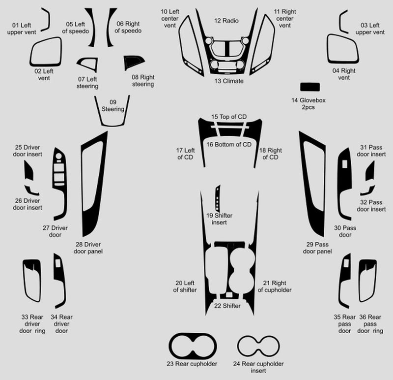 Load image into Gallery viewer, GMC Terrain (2010-2016) Carbon Fiber Full Set Trims - FSPE