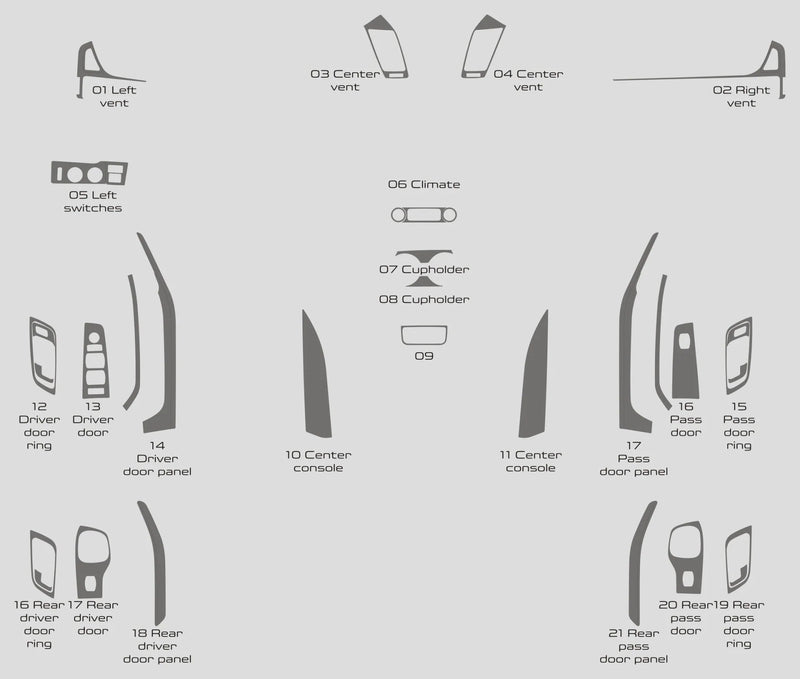 Load image into Gallery viewer, GMC Yukon (2015-2020) Carbon Fiber Full Set Trims - FSPE