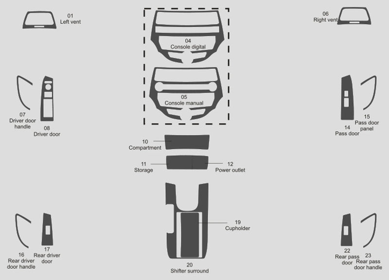 Load image into Gallery viewer, Honda Accord (2008-2012) Carbon Fiber Full Set Trims - FSPE