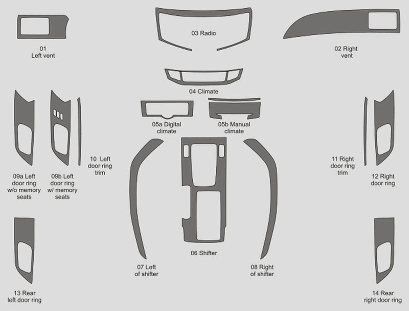 Load image into Gallery viewer, Honda Accord (2013-2015) Carbon Fiber Full Set Trim - FSPE
