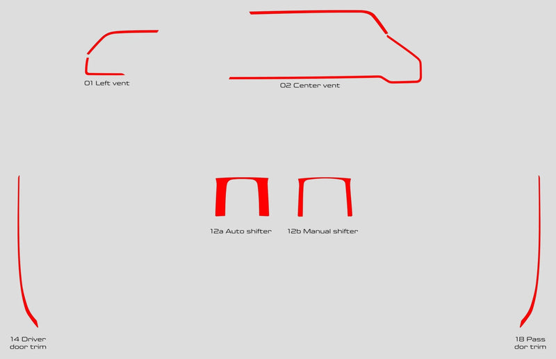 Load image into Gallery viewer, Honda Civic Coupe (2016-2020) Carbon Fiber Full Set Trims - FSPE