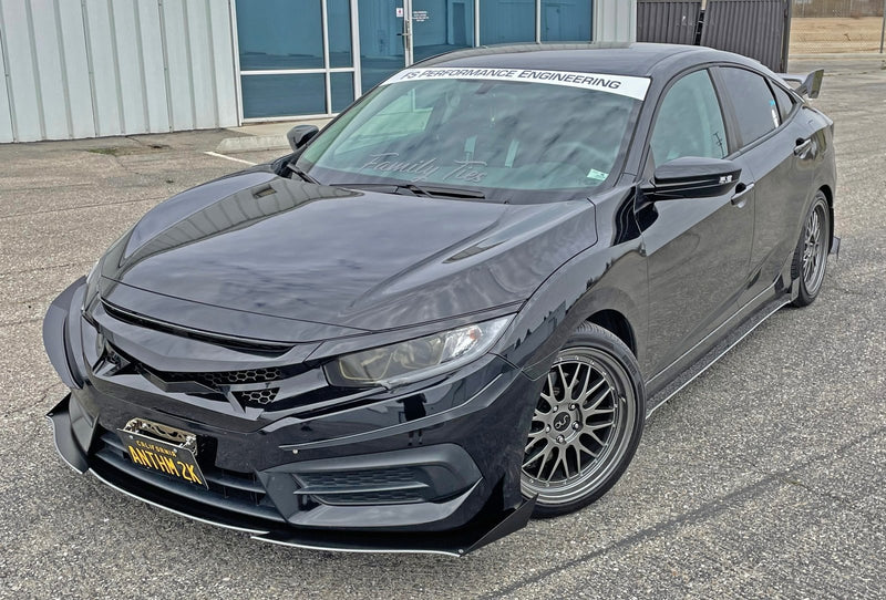 Load image into Gallery viewer, Honda Civic LX Gen 10 (2016-2020) Front Splitter - FSPE