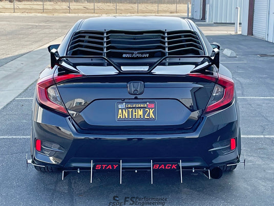 Honda Civic LX Gen 10 (2016-2020) Rear Diffuser - FSPE