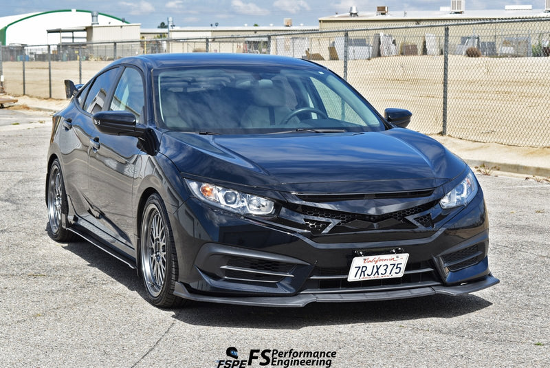 Load image into Gallery viewer, Honda Civic LX Gen 10 (2016-2020) Side Skirt Extensions V1 - FSPE