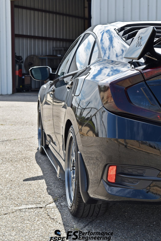 Honda Civic LX Gen 10 (2016-2020) Side Skirt Extensions V1 - FSPE