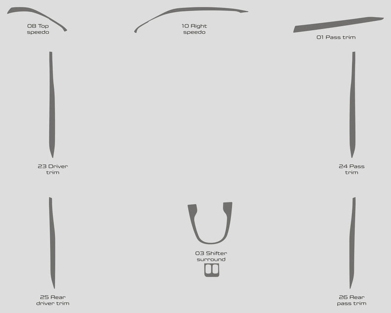 Load image into Gallery viewer, Honda Fit (2015-2020) Carbon Fiber Full Set Trims - FSPE