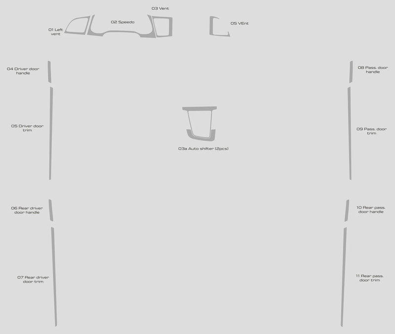 Load image into Gallery viewer, Hyundai Elantra (2019-2020) Carbon Fiber Full Set Trim - FSPE