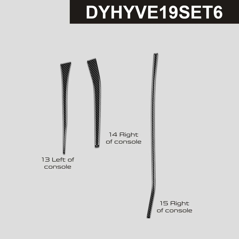 Load image into Gallery viewer, Hyundai Veloster (2019-2022) Carbon Fiber Console Trims - FSPE