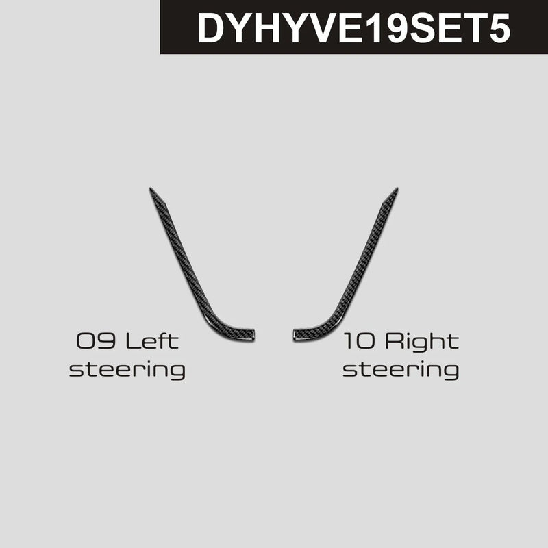 Load image into Gallery viewer, Hyundai Veloster (2019-2022) Carbon Fiber Steering Wheel Trims - FSPE