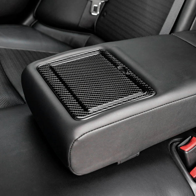 Load image into Gallery viewer, Infiniti Q50 (2013-2023) Carbon Fiber Rear Cup Holder Trim - FSPE