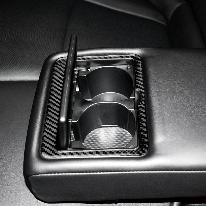 Load image into Gallery viewer, Infiniti Q50 (2013-2023) Carbon Fiber Rear Cup Holder Trim - FSPE