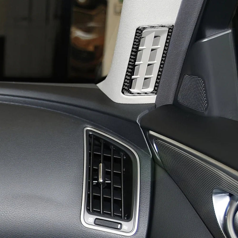 Load image into Gallery viewer, Infiniti Q50/Q60 (2013-2023) Carbon Fiber A-Pillar Air Outlet Trim - FSPE