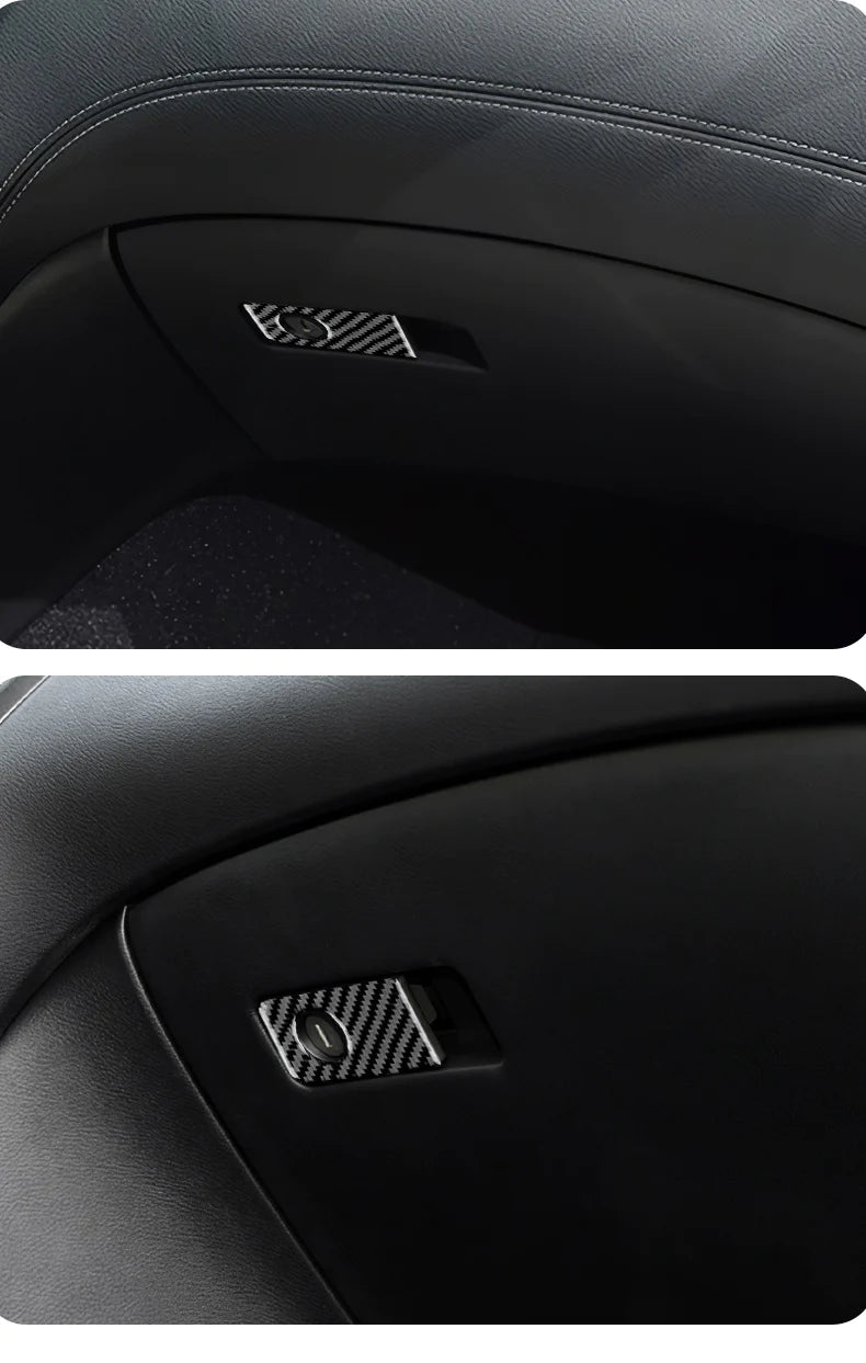 Load image into Gallery viewer, Infiniti Q50/Q60 (2013-2023) Carbon Fiber Co-Pilot Glove Box Handle Trim - FSPE