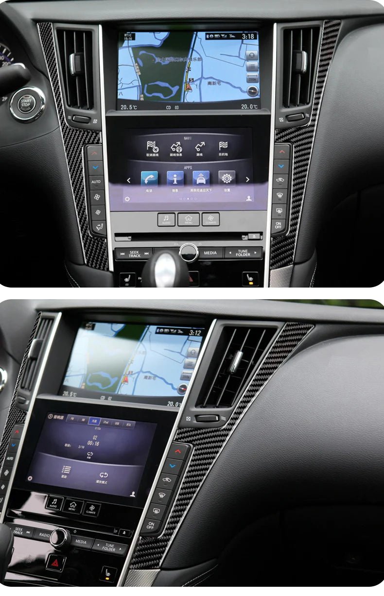 Load image into Gallery viewer, Infiniti Q50/Q60 (2013-2023) Carbon Fiber Control Side Trim - FSPE