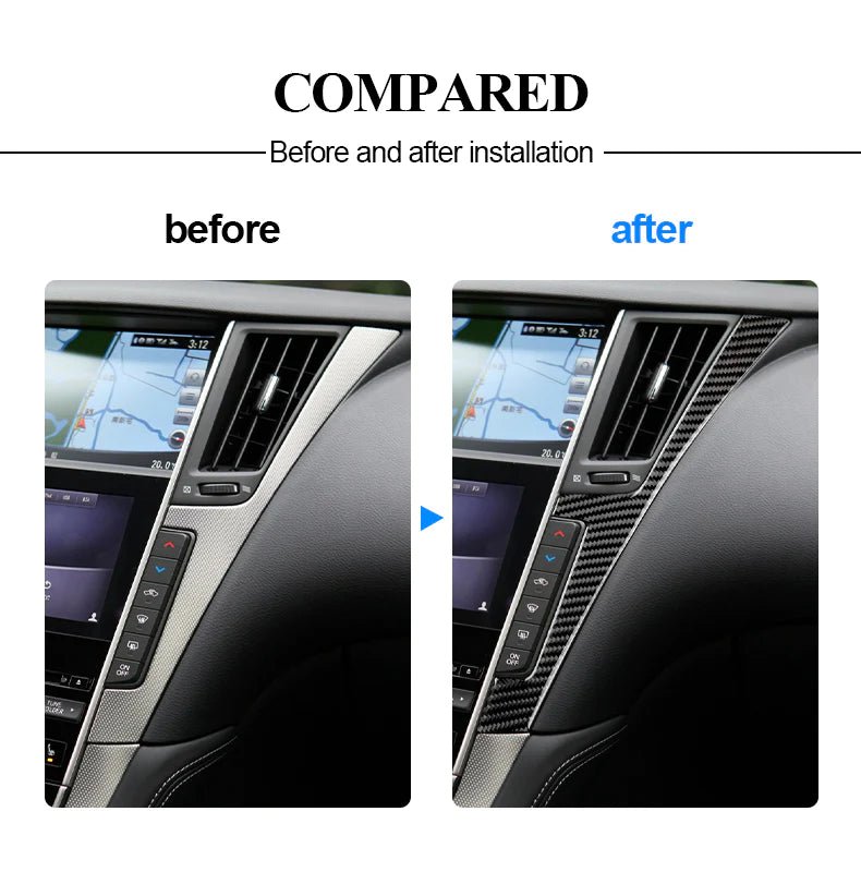 Load image into Gallery viewer, Infiniti Q50/Q60 (2013-2023) Carbon Fiber Control Side Trim - FSPE