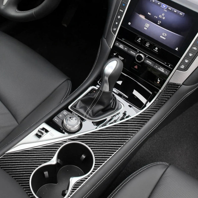 Load image into Gallery viewer, Infiniti Q50/Q60 (2013-2023) Carbon Fiber Cup Holder Trim - FSPE