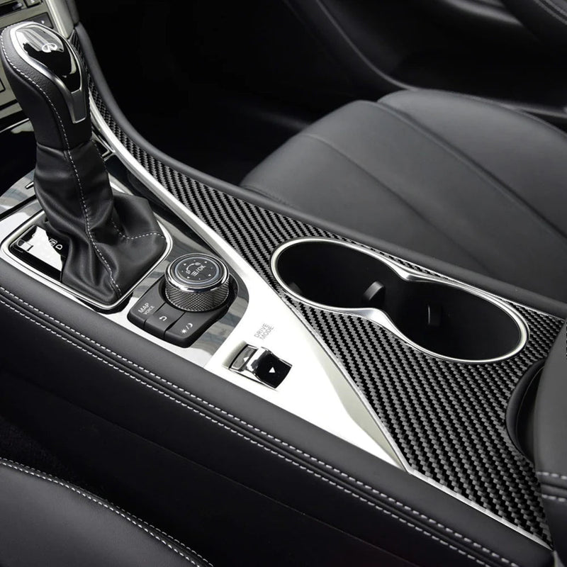 Load image into Gallery viewer, Infiniti Q50/Q60 (2013-2023) Carbon Fiber Cup Holder Trim - FSPE