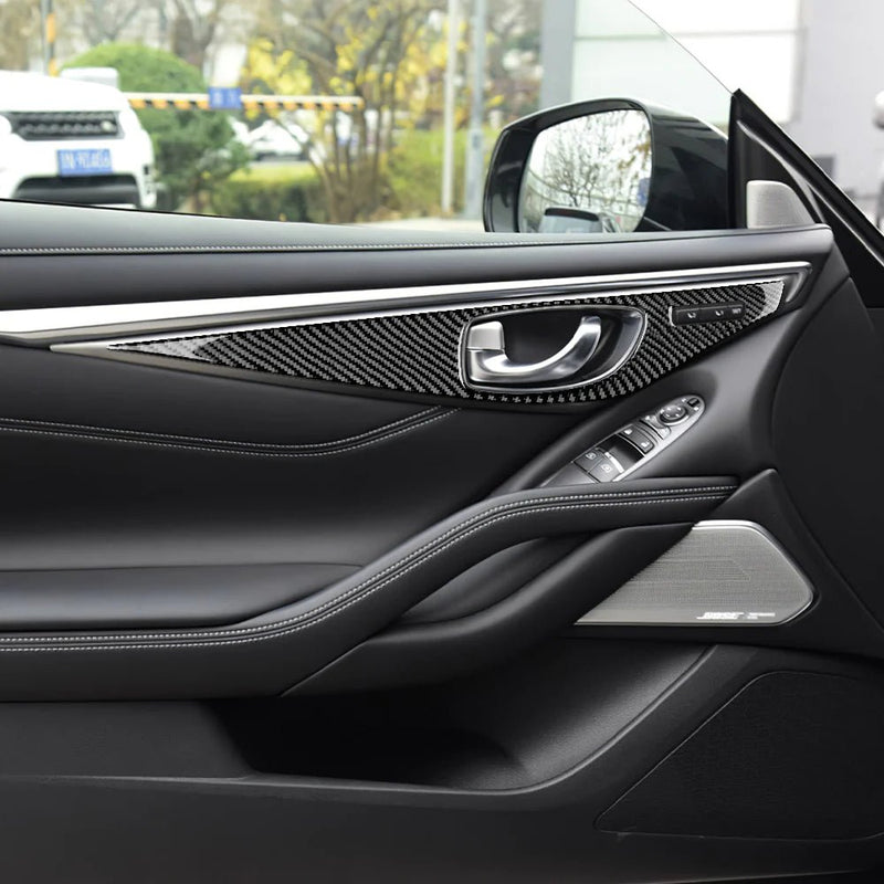 Load image into Gallery viewer, Infiniti Q50/Q60 (2013-2023) Carbon Fiber Door Handle Frame Trims - FSPE