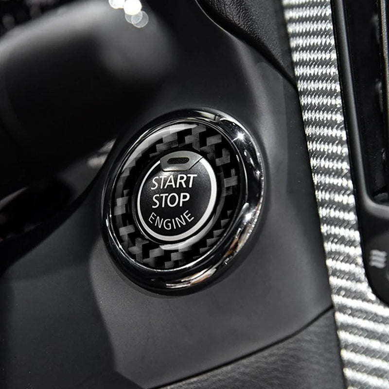 Load image into Gallery viewer, Infiniti Q50/Q60 (2013-2023) Carbon Fiber Engine Start Button Trim - FSPE