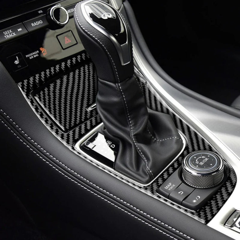 Load image into Gallery viewer, Infiniti Q50/Q60 (2013-2023) Carbon Fiber Gear Panel Trim - FSPE